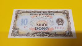 Viet Nam 10 Dong Banknote, Jahrgang 1980, Top