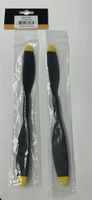 Flugzeug Propeller 11x7 schwarz gelb 2 Stück neu