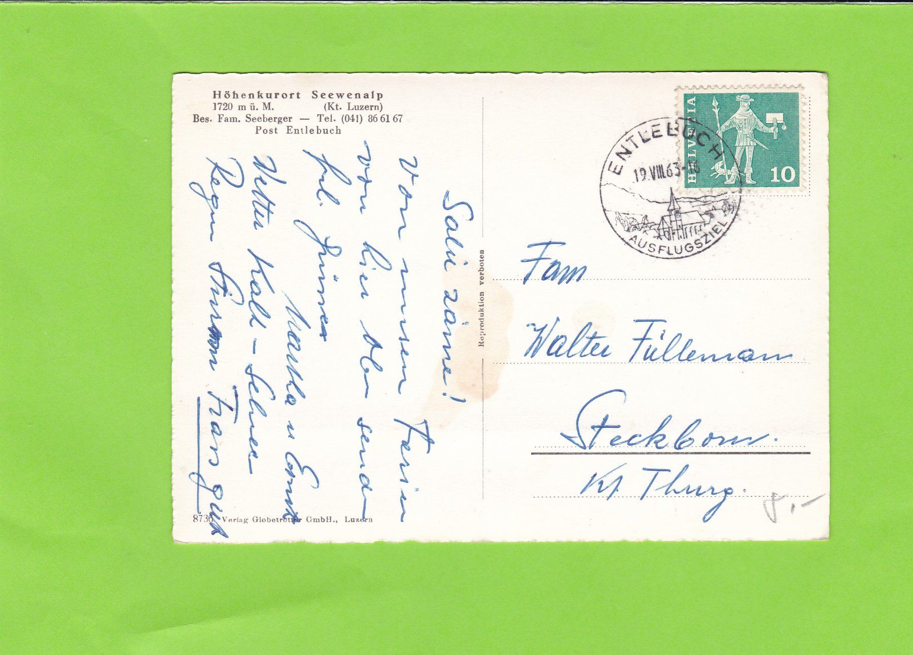 Cartes postales: Höhenkurort Seewenalp – D'occasion à St. Peterzell par neckertal 1