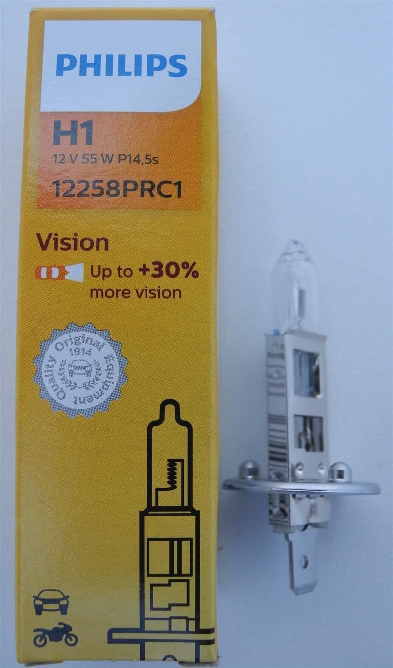 Philips Alle Autoersatzteile: 10 Stück Philips Vision H1, 12258PRC1 – Neu und originalverpackt aus Kottwil von Crazyrolf 2