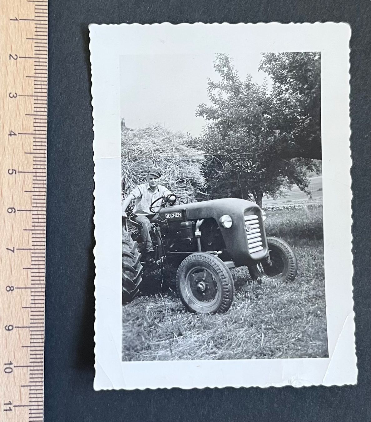 Poster & Bilder: Bucher Traktor, Heuernte/ Photo 1961 – Gebraucht aus Ostermundigen von DaxKarten-75
