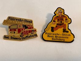 2 Pin Füürwehr Steak Restaurant Brasserie Steffisburg