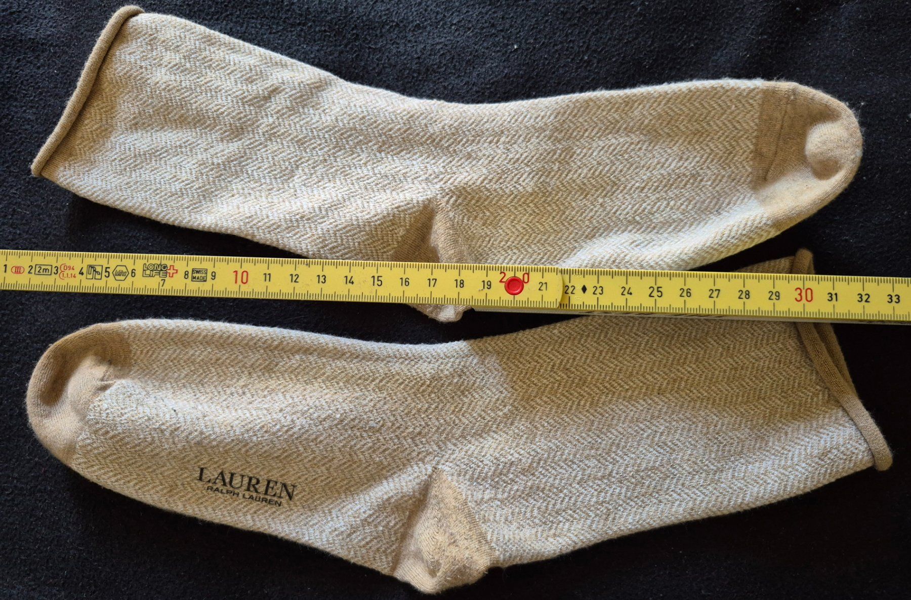 Ralph Lauren Calze: Ralph Lauren Socken 37, Sonnenhut, Pullover Glitzerapplikon. – Usato da Adliswil venduto da cha_fq9f 5