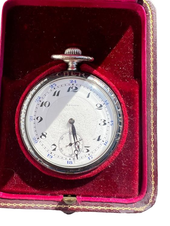 Zenith Rare Vintage Pocket Watch 1922' orig box & warranty🎁 (Gebraucht ...