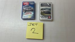 2 Stk. Quartett Spiele Cabrios SUV