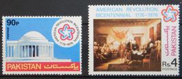 Pakistan Kat. 411-412 (200 Jahre USA) ** 1976