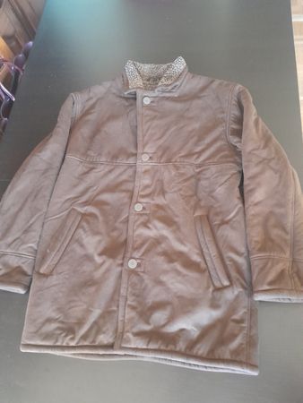 Manteau court marron taille M
