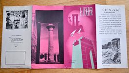 1960 United Arab Republic LUXOR tourist info