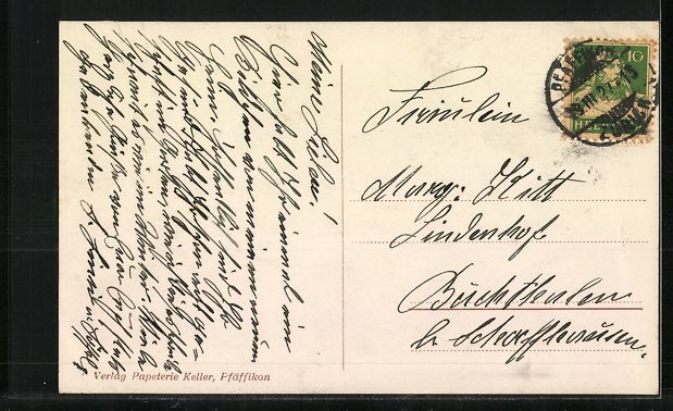 Cartes postales: AK Pfäffikon, Blick auf das Altersasyl – D'occasion à Berlin par bartko-reher 1