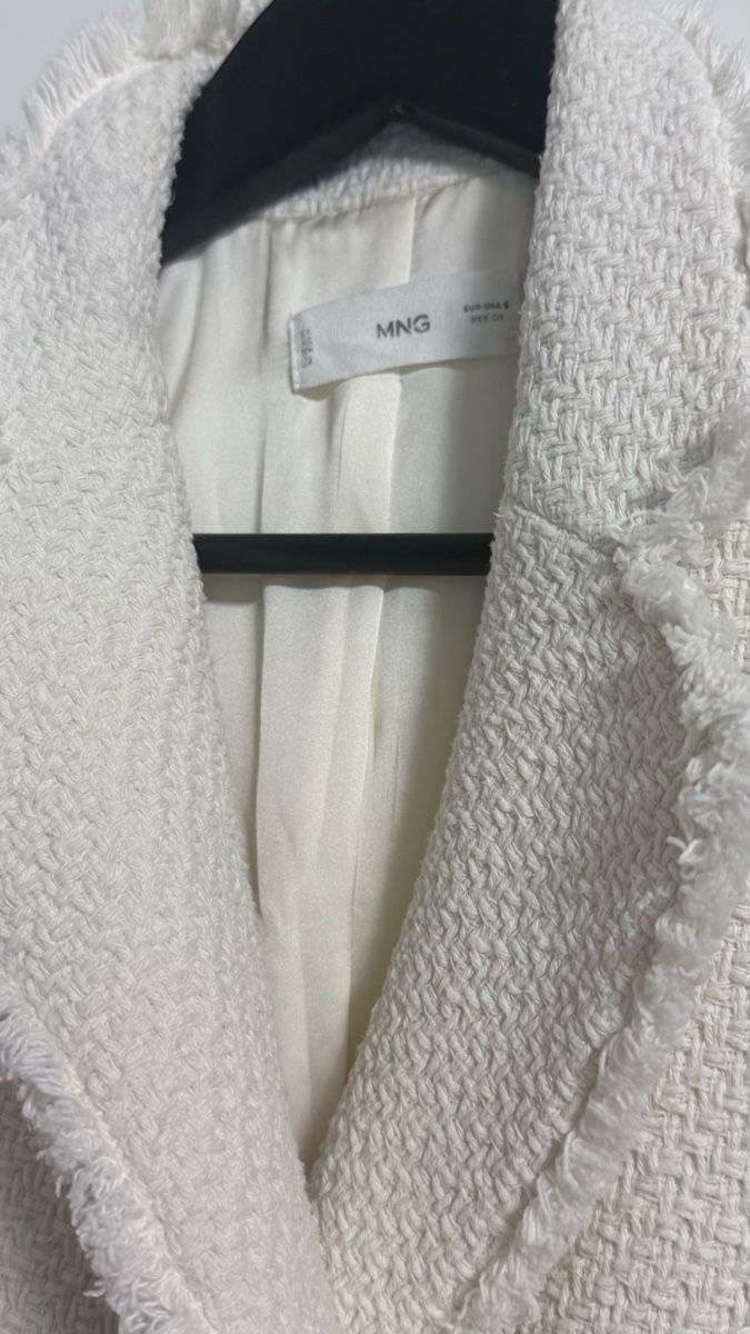 Mango Giacche: Veste Mango blanche élégante, taille 36 - comme neuf – Usato da Cham venduto da Ezhdoll 1