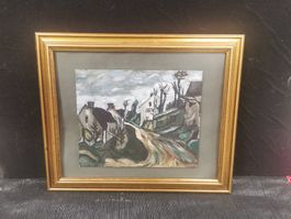 HUILE SUR PANNEAU SIGNÉE