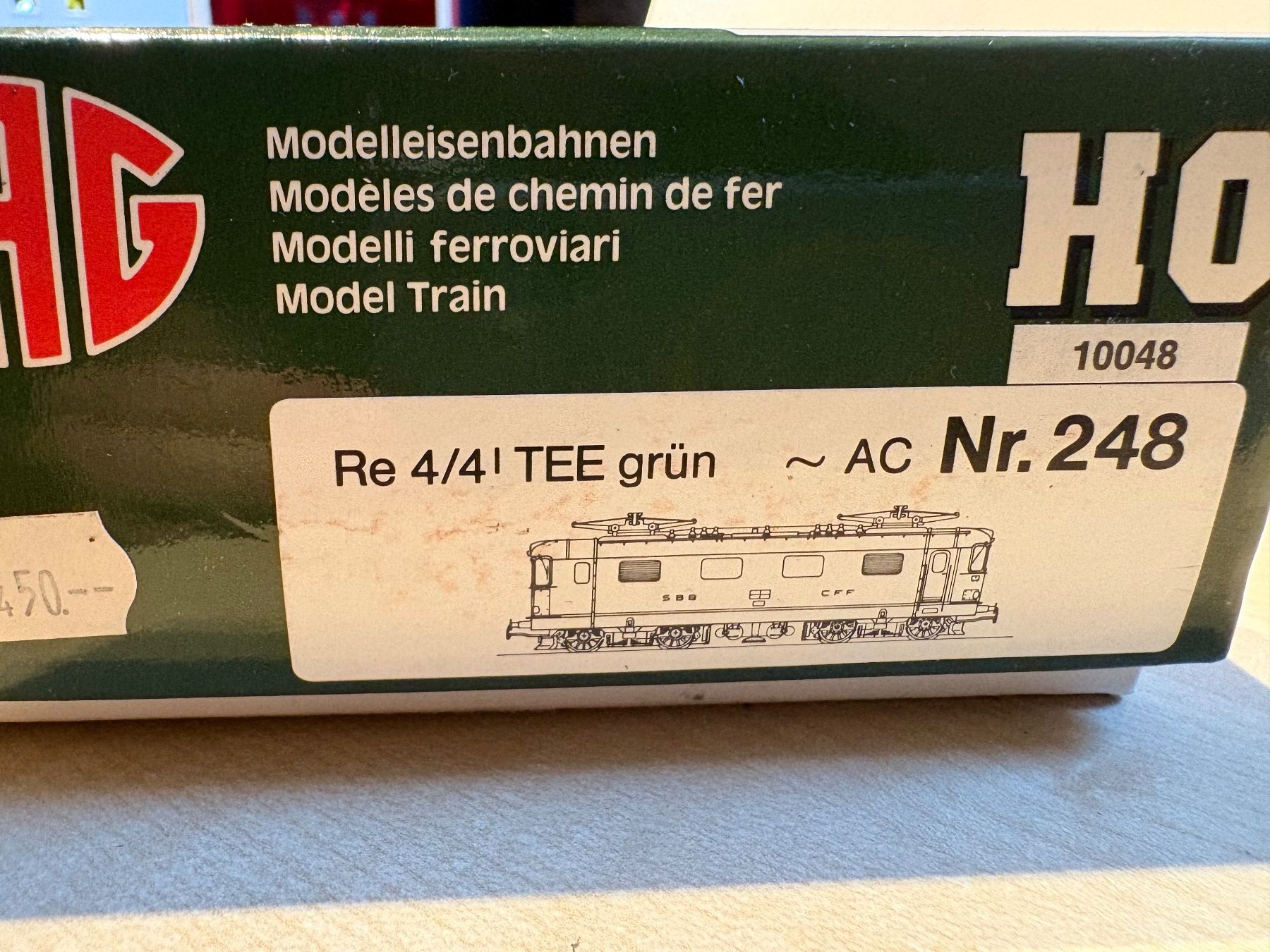 Hag Modellini di ferrovie: Hag 248, Re4/4I verte TEE, 10048 – Nuovo (secondo la descrizione) da Corcelles Payerne venduto da Pierre66 8