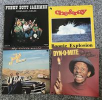4 Schallplatten, verschiedene Genres, Top Zustand!