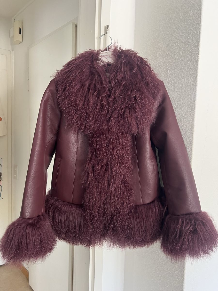 Giacche: Charlotte simone Joan Lederjacke burgundy S – Nuovo e nell'imballaggio originale da Zürich venduto da sellingmystuff1