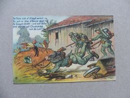CH Humor Motiv Karte Miltär ca. 1925 Jos Schönenberger Nr.79