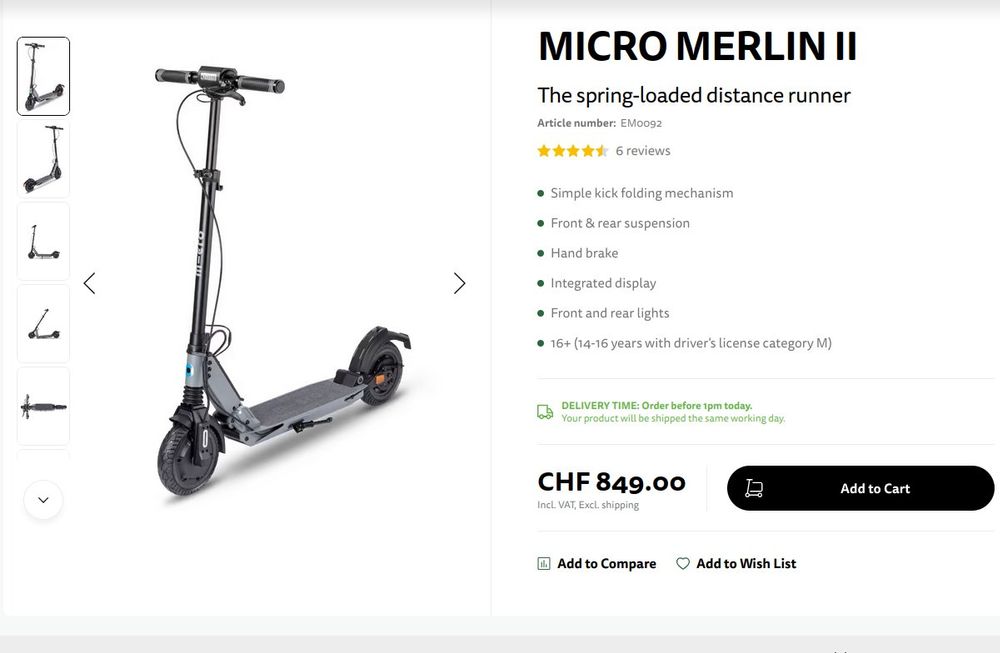 Micro Merlin II - neu - Lieferung 📦 | Kaufen auf Ricardo