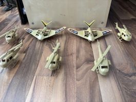 Spielzeug Flugzeuge und Helikopter Set 6-teilig gut erhalten