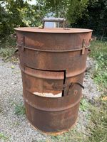 Feuerschale Grill Fass umfunktioniert