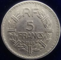 5 Francs Frankreich 1946 ab nur Fr. 1.-