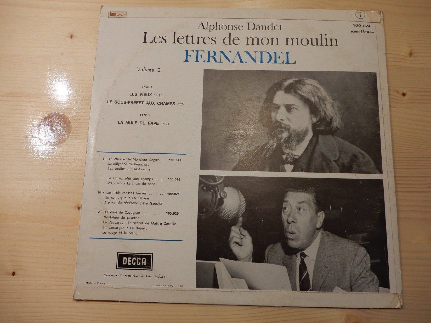 Dischi in vinile: Les lettres de mon moulin FERNANDEL – Usato da Erstfeld venduto da Mario_boe0 1