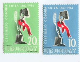 Briefmarken "Nueva Helvecia". Uruguay.