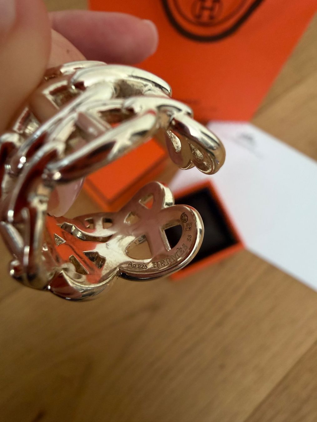 Hermès Anelli: Hermes Ring Chaîne d'ancre Enchaînée – Usato da Zürich venduto da ank_5qjk 1