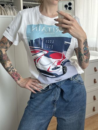 Aston Martin T-Shirt Weiss Grösse M Unisex