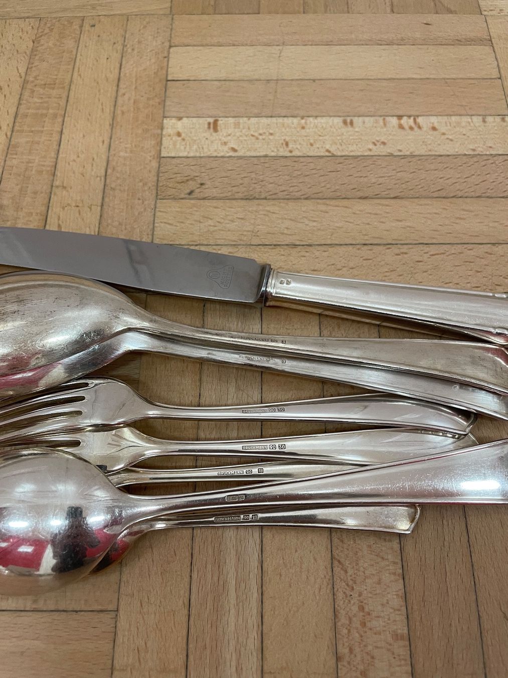 Set di posate: Art Deco Besteck Service Bruckmann versilbert Essbesteck – Usato da Hinwil venduto da DaniBachman 3