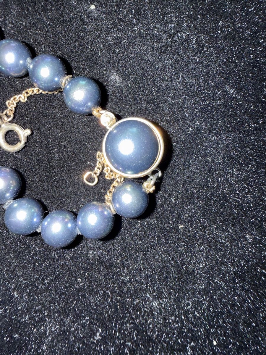 Catenine: Collier de perle avec bout en argent 800 – Usato da Yverdon-les-Bains venduto da sge_9vfy 1