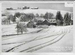 Schwellbrunn AR - Gasthaus zum Hirschen mit Sitz im Winter