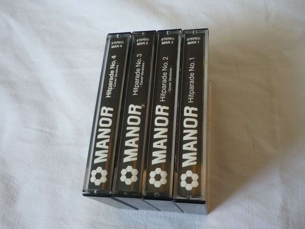 4x MC Kassette - Manor Hitparade 1 2 3 4 Vilan - Rar (Gebraucht) in ...