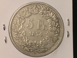 5 Franken 1874 B.