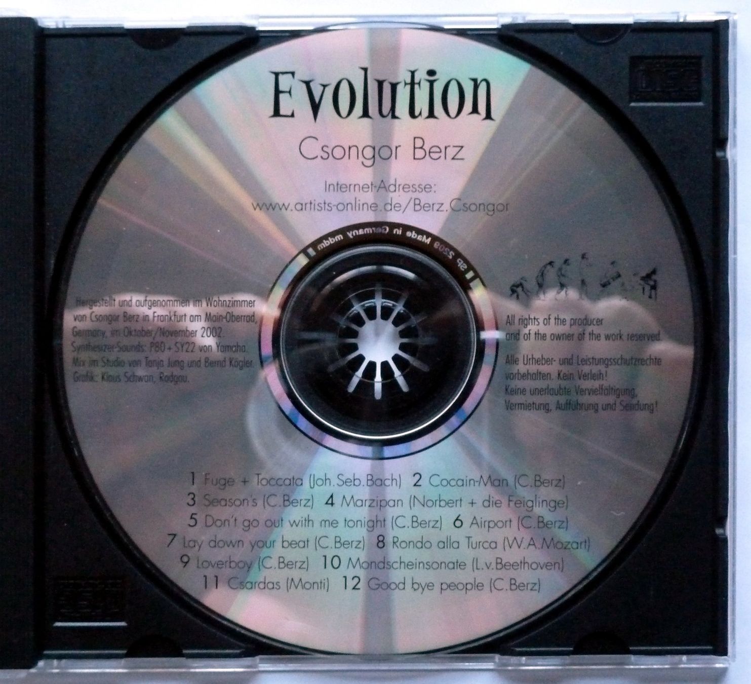 CD: Evolution, CsongorBerz Audio CD 2002 # very rar to find # – Usato da Mesocco venduto da Nugivendus 1