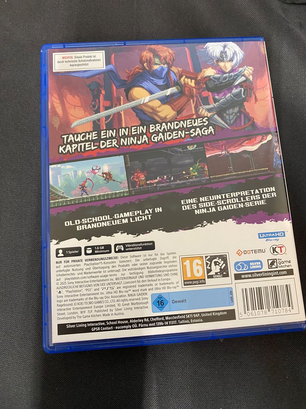 Giochi: Ninja Gaiden: Ragebound Spiel neuwertig PS5 – Nuovo (secondo la descrizione) da Einsiedeln venduto da Penguin_Holmes 1