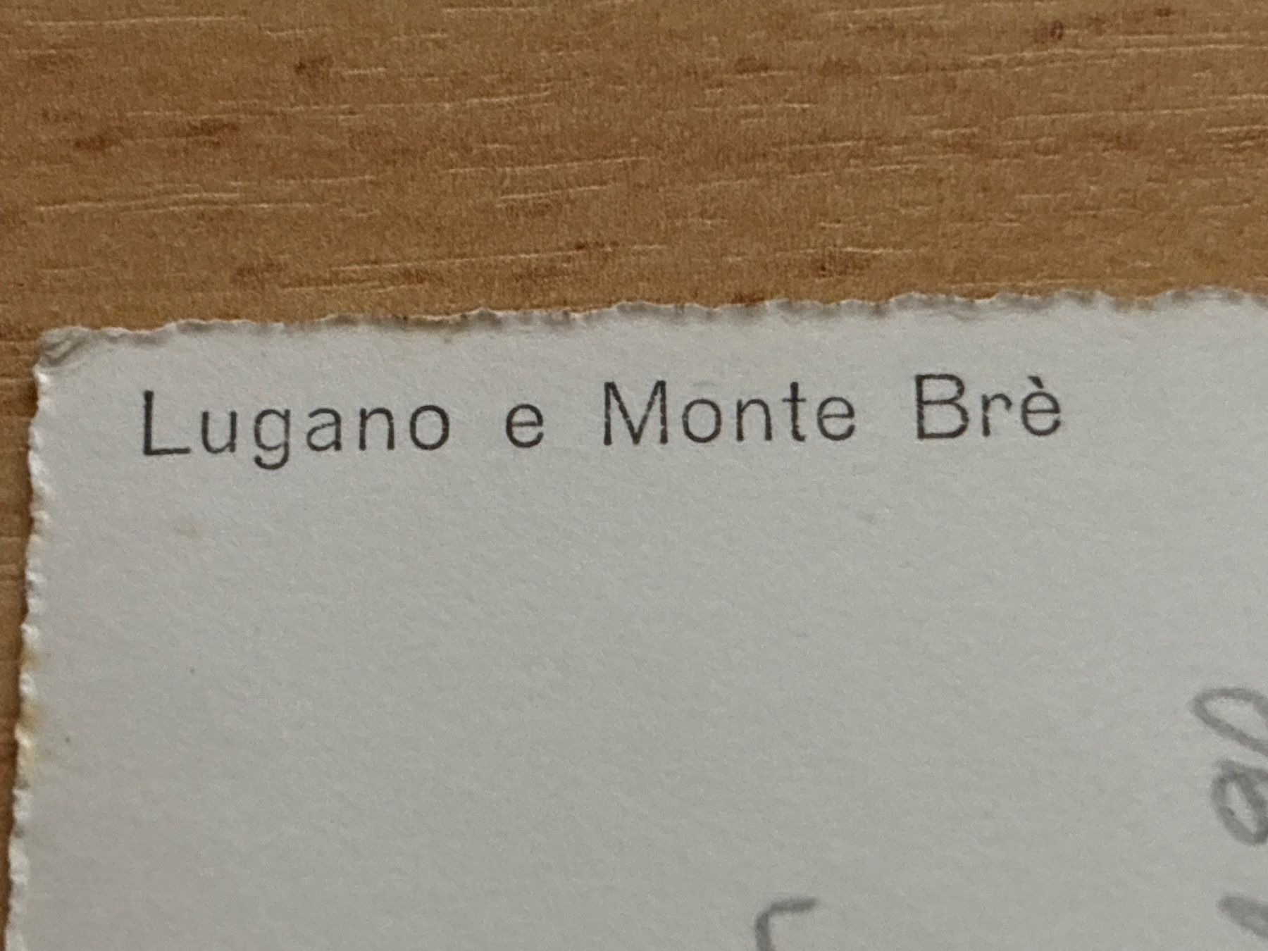 Ansichtskarten: Ansichtskarte Lugano e Monte Brè aus der Schweiz, gelaufen – Gebraucht aus Ibach von lisch3 2