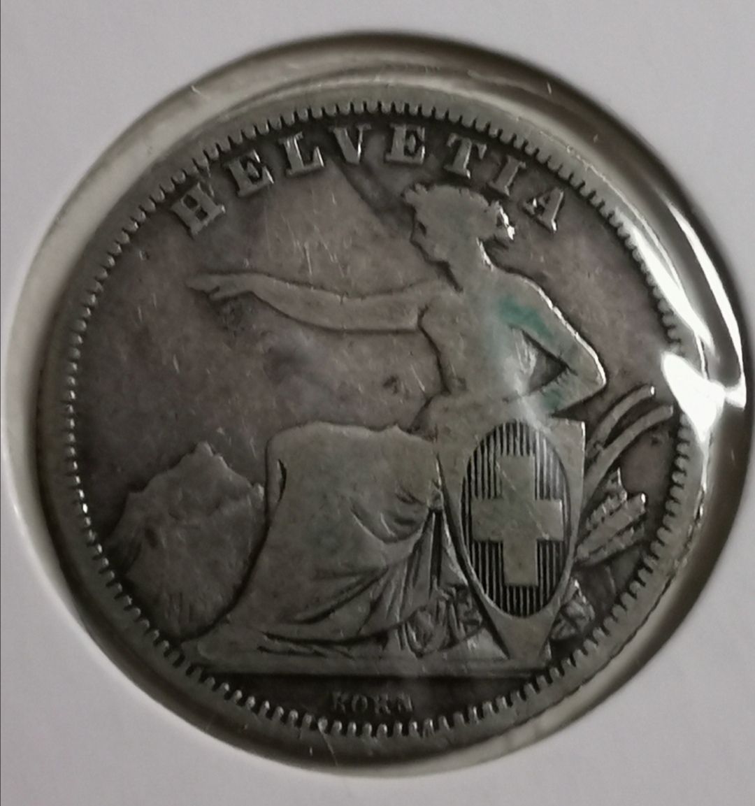 Tutti le monete: 1 Franken 1861 Silber – Usato da Zürich venduto da turbopuz 1