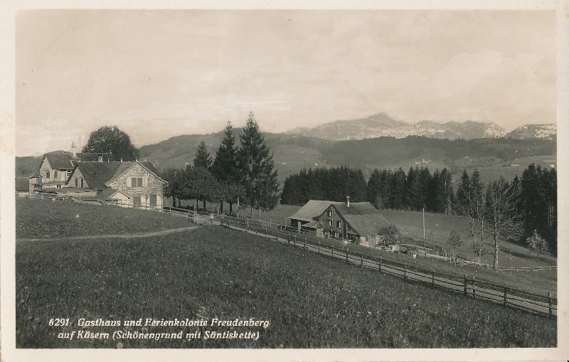 Ansichtskarten: Schönengrund Käsern Gasthaus 1938 – Gebraucht aus Emmenbrücke von teestube