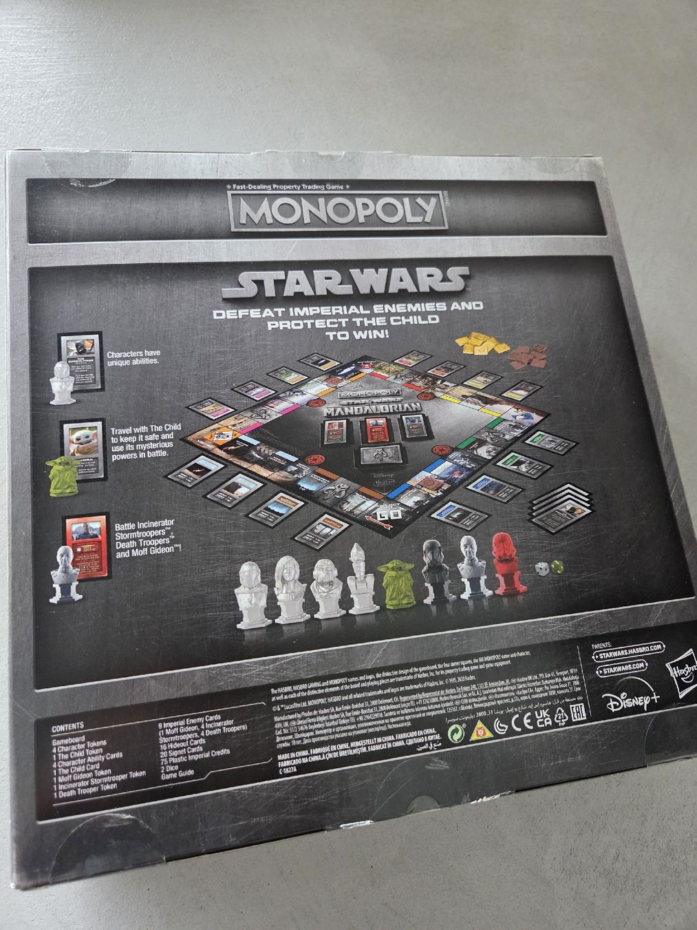Hasbro Giochi: Jeu Monopoly Star Wars Mandalorian – Nuovo e nell'imballaggio originale da St-Aubin FR venduto da -Fl4- 1