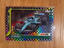 Topps Chrome F1 Fernando Alonso Checkerflag