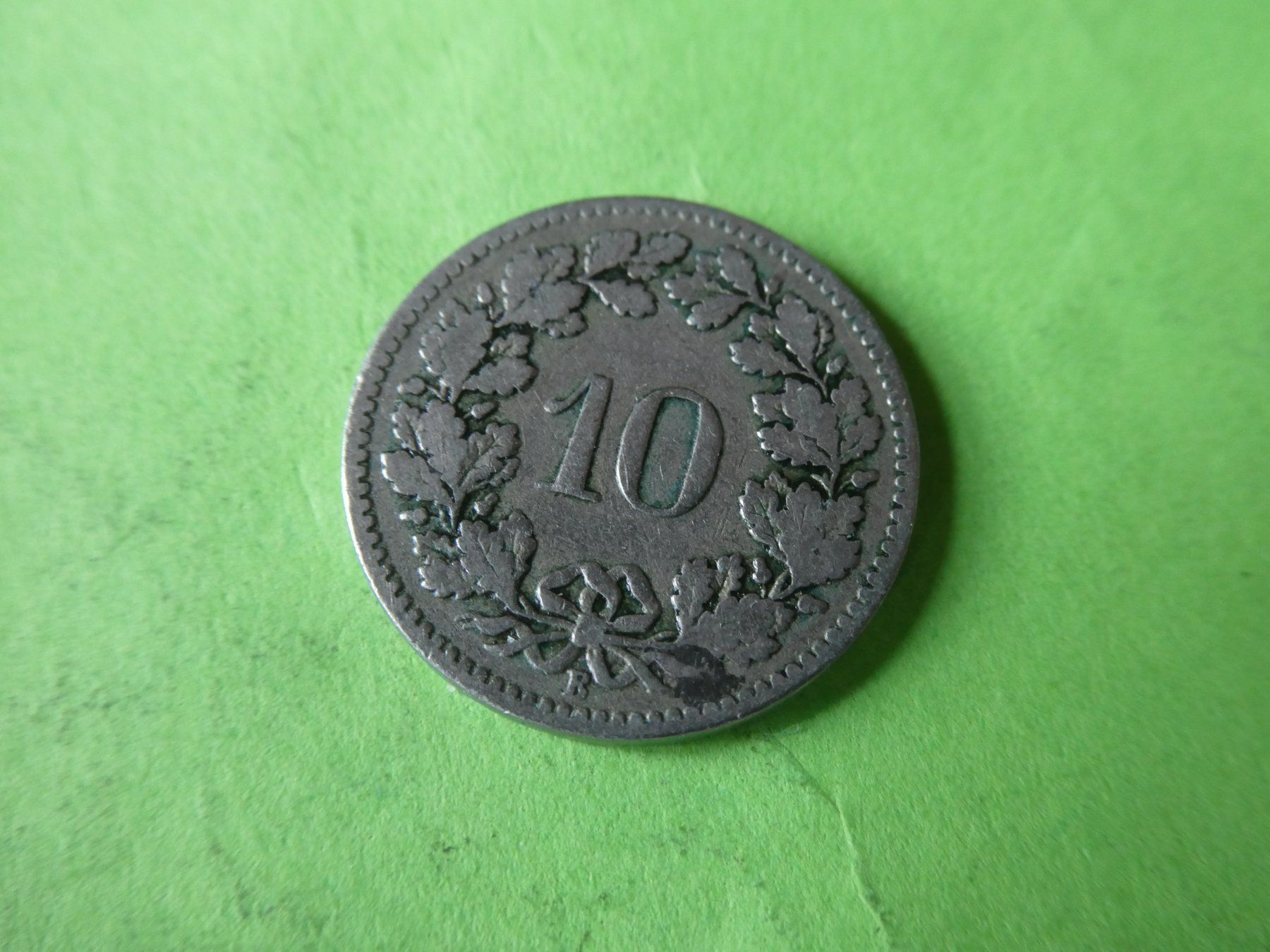 Tutti le monete: Schweiz 1899, 10 Rappen – Usato da Hinterforst venduto da Rohusri 1
