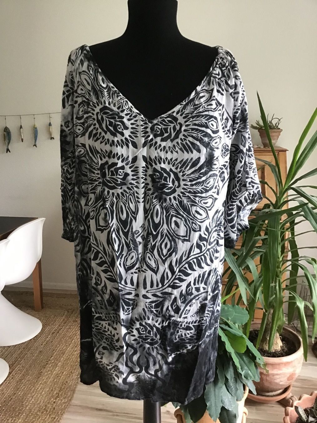 Tuniche: Standkleid aus Baumwollcrepe Gr. S – Usato da Birsfelden venduto da rah_8bfj 5