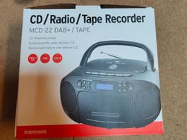 Intertronic MCD-22 DAB+ CD-/Radio-/Kassettenrekorder mit USB
