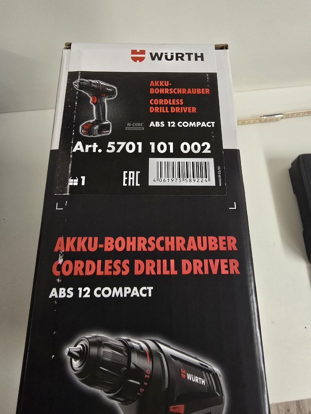 Würth Trapani: WÜRTH Akku-Bohrschrauber ABS 12 Compact + Bohrer und Bits – Nuovo e nell'imballaggio originale da Tuggen venduto da Zweitechanceboutique 1