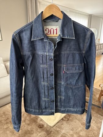 Vintage Levi's 201 Herren Jeans Jacke Gr. S
