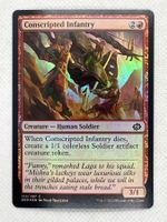 Magic the Gathering - Conscripted Infantry Foil Top!