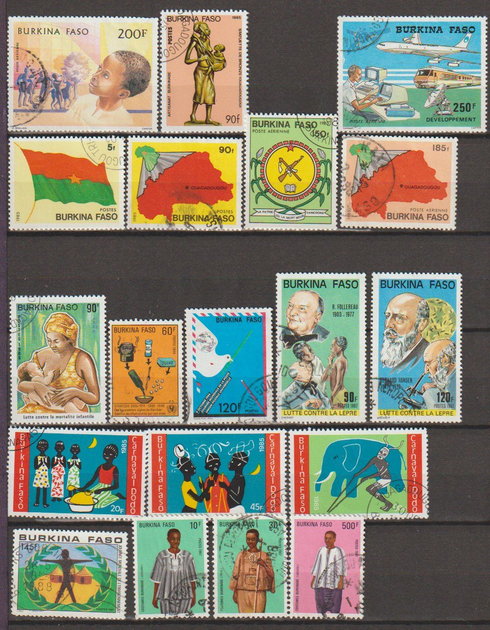 Tous les timbres: BURKINA FASO 1961-2000 – D'occasion à Crans-Montana par kira56