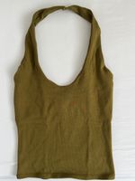 Zara Top Neckholder Olive Gr. M Sommer Must-Have!