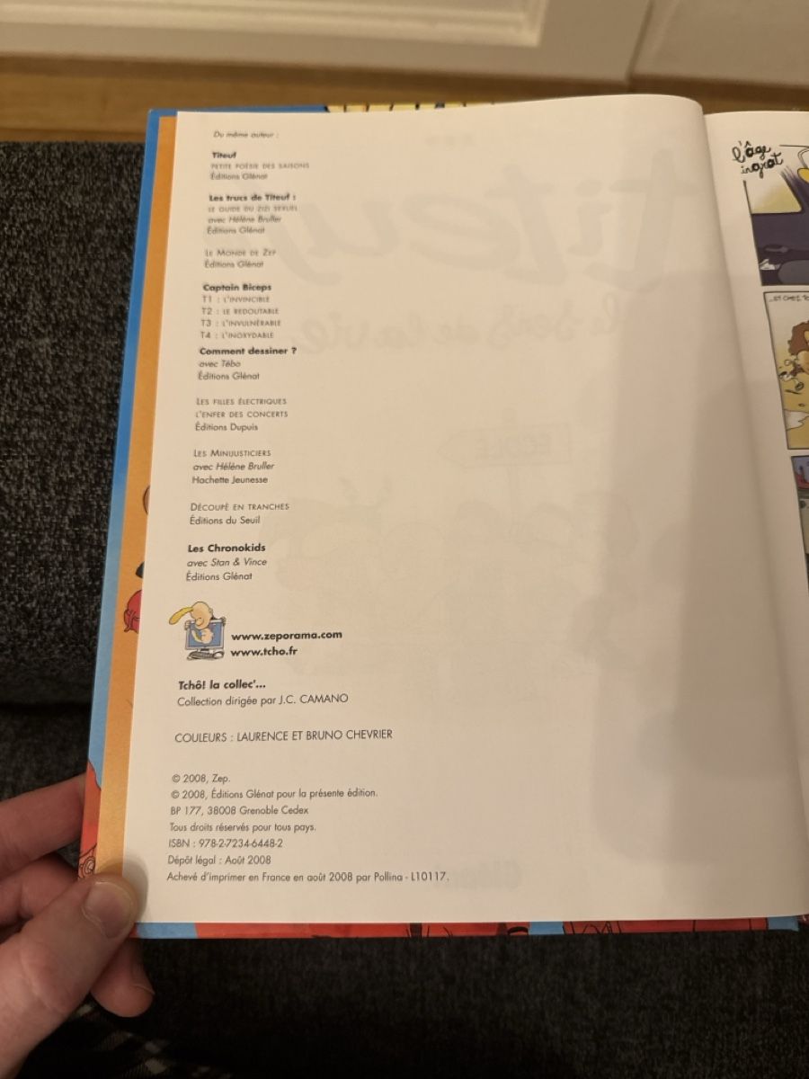 Fumetti: BD TITEUF - TOME 12 - ÉDITION ORIGINALE 2008 – Nuovo (secondo la descrizione) da Genève venduto da Emorejac 2