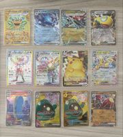 Carte Pokemon assortite, lotto di 12 carte da collezione