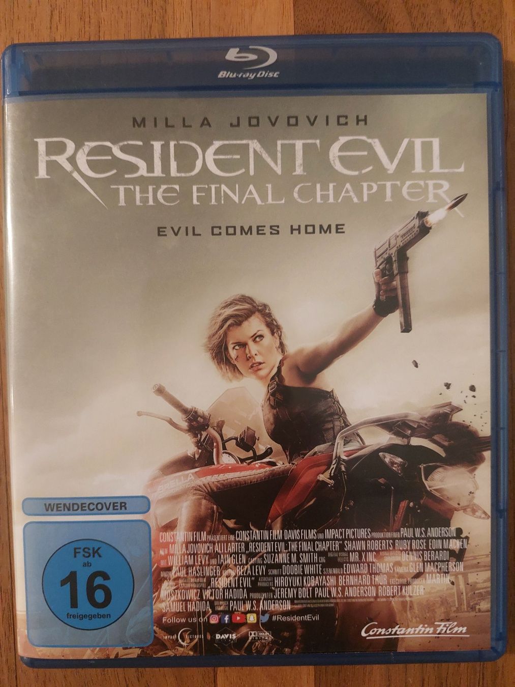 Alle DVDs: Blu Ray - Resident Evil The Final Chapter – Gebraucht aus Rheinfelden von FilmAuktion